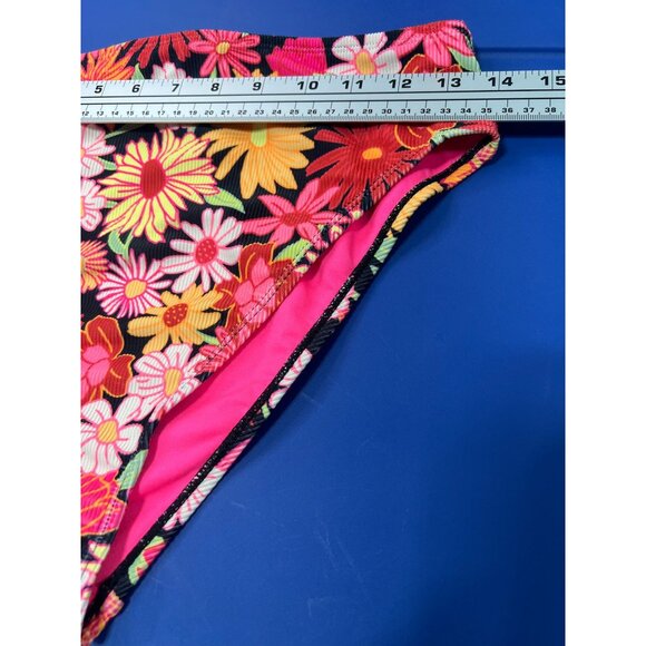 Wild Fable - Women's Ribbed High Waist High Leg Cheeky Bikini Bottom-Small(4-6) - Picture 5 of 13